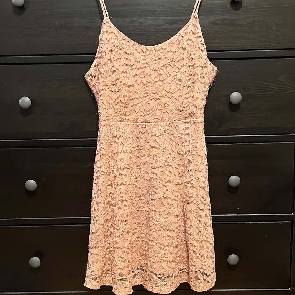 Forever 21, M, lace mauve pink dress - Picture 1 of 2